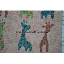Animal Printing Kids Clothing Hudnred tela de lino crudo natural